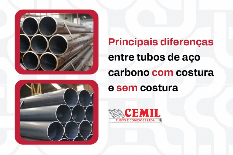 Principais diferenças entre tubos de aço carbono com costura e sem costura Principais diferenças entre tubos de aço carbono com costura e sem costura